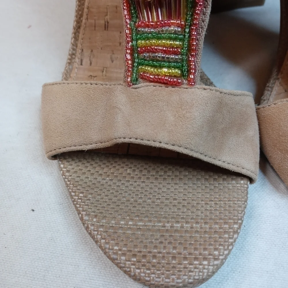 SAM EDELMAN Brown Leather ‘Yvette’ Embellished mir